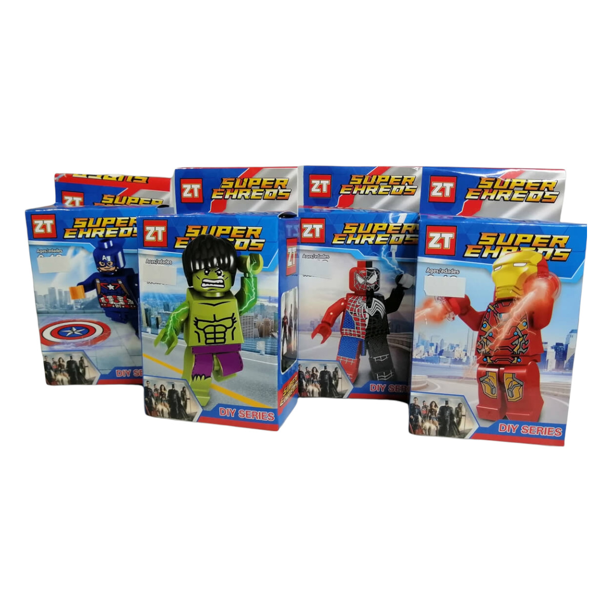 Legos de super heroes marvel en empaque