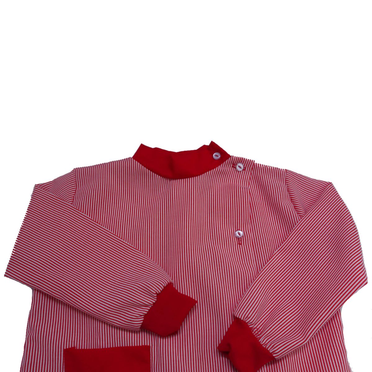 Delantal rojo para pintar zoom