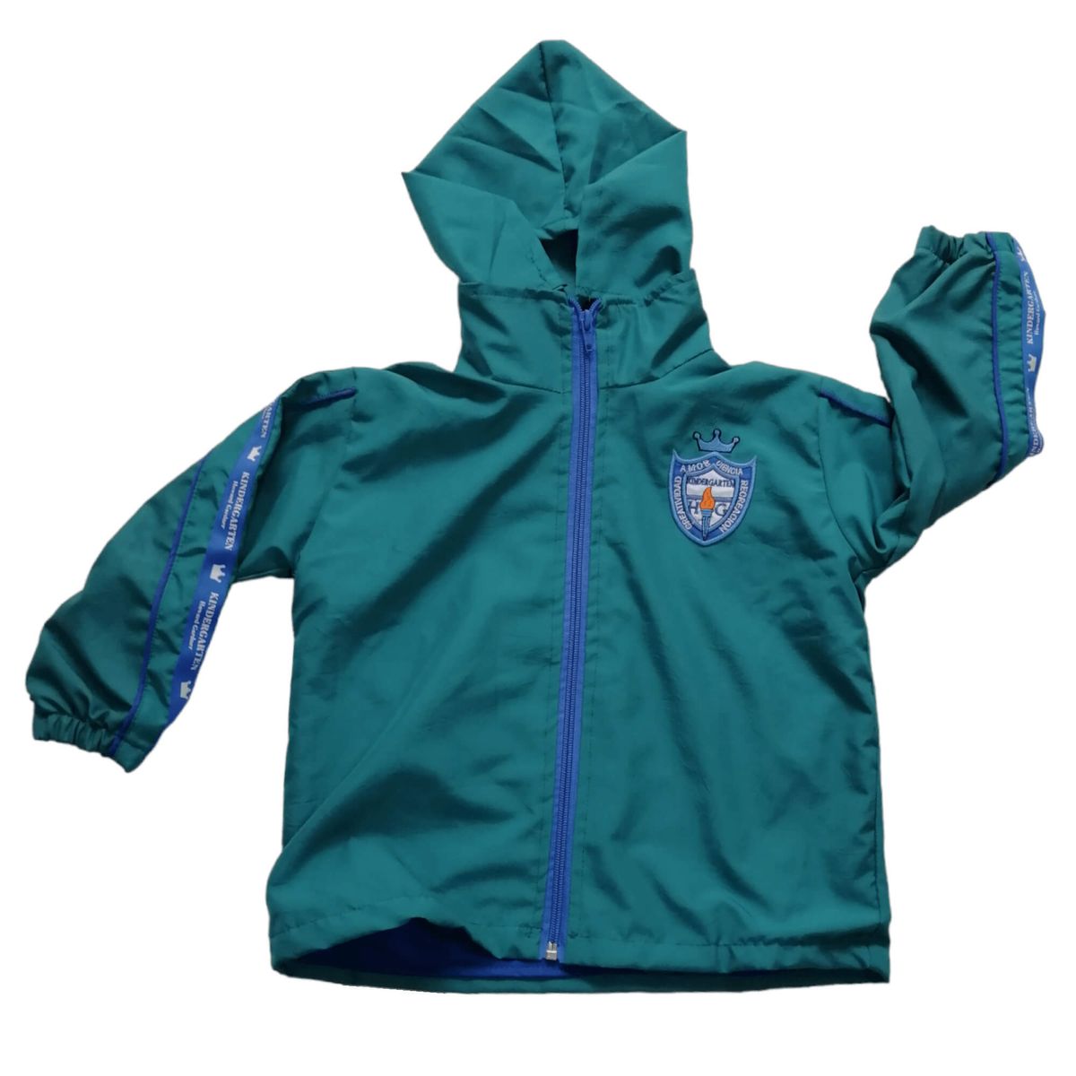 Sudadera Kindergarten Howard Gardner Verde Azul Chaqueta