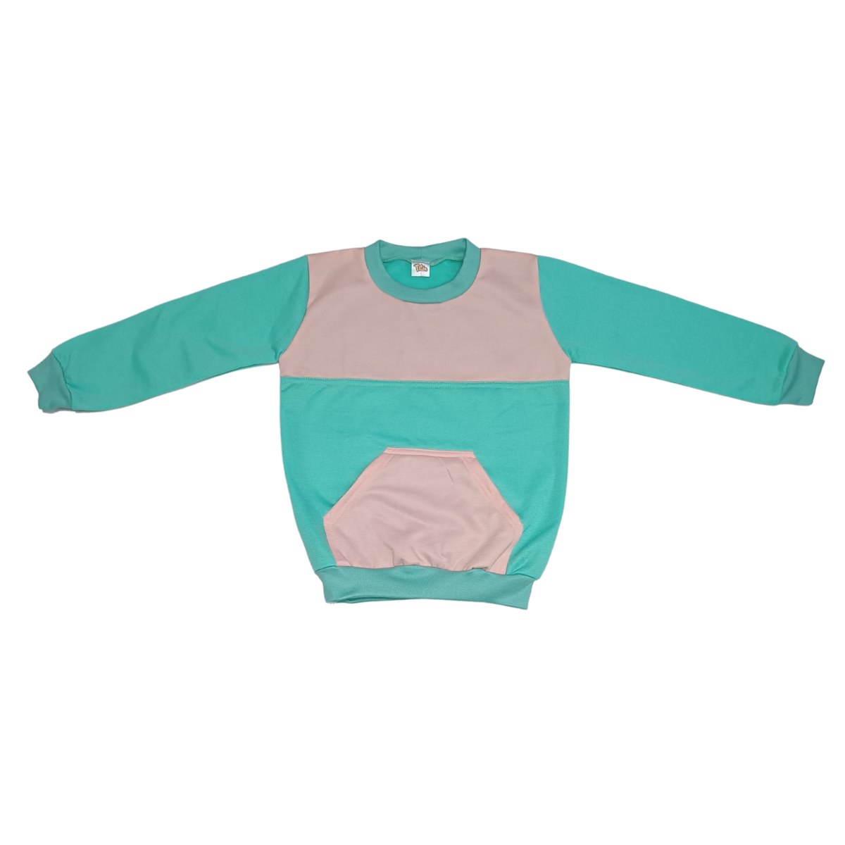 sudadera rosada y azul buzo 