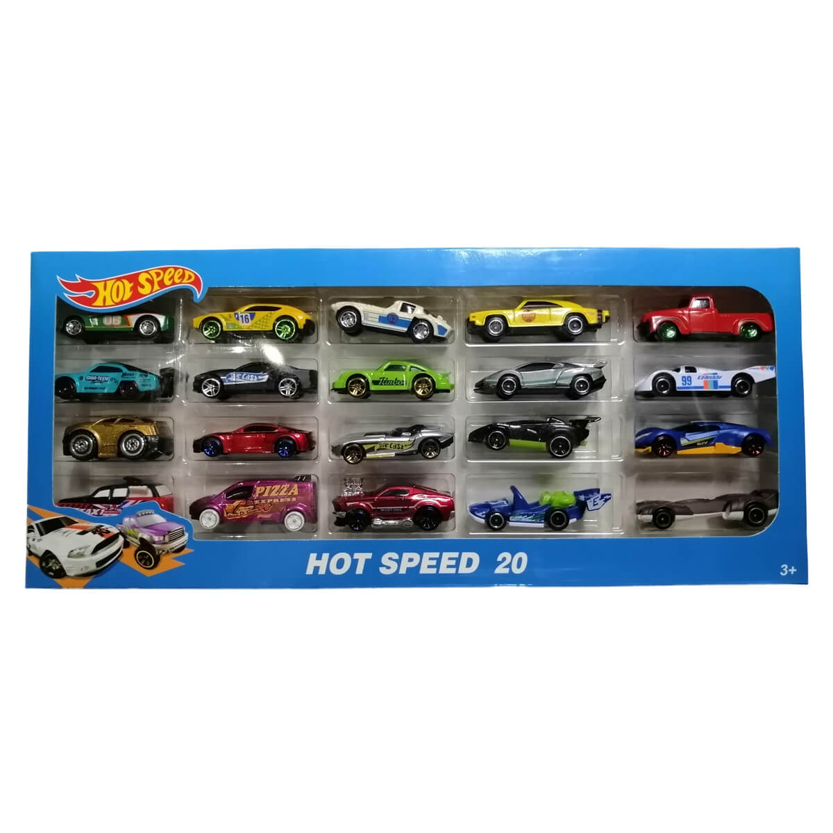 Colección de 40 carros para pistas hotweels, foto lateral.