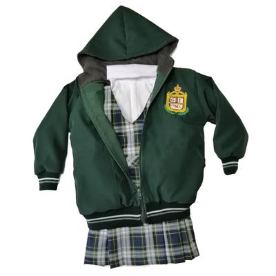 Uniforme de niña completo colegio montessori 2 Kennedy Bogotá.