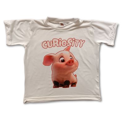 Camisa de cerdito curioso sublimada