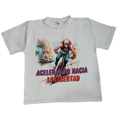 Camisa acelerando hacia la libertad