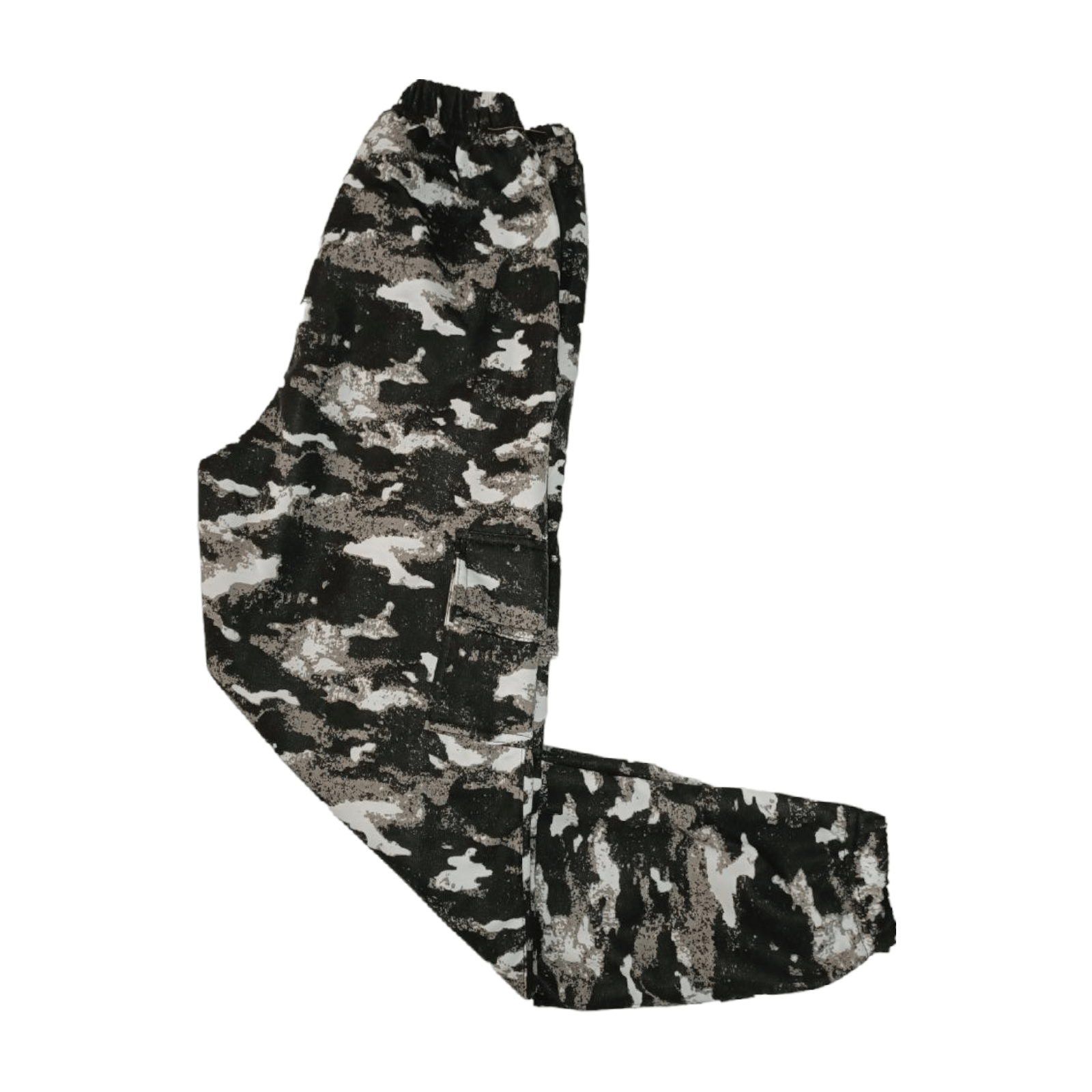 Jogger camuflado gris con bolsillos laterales 2